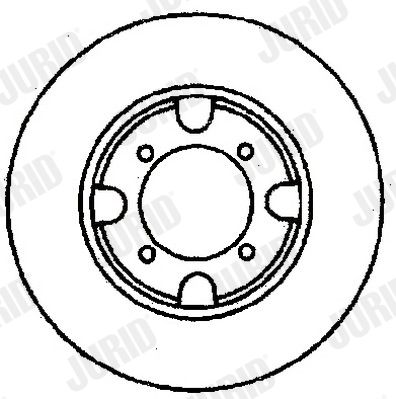 JURID 561343J Тормозные диски  для MAZDA 626 II Hatchback (GC) 2.0