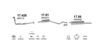 SISTEM DE ESAPAMENT POLMO POLMO02160