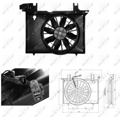 VENTILATOR RADIATOR NRF 47703