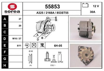 GENERATOR / ALTERNATOR EAI 55853