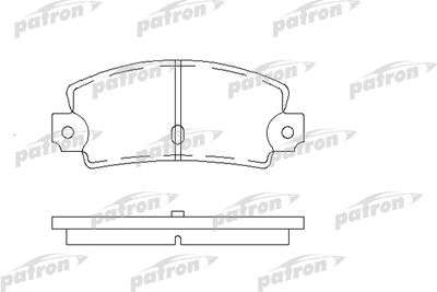 PBP114 PATRON Комплект тормозных колодок, дисковый тормоз