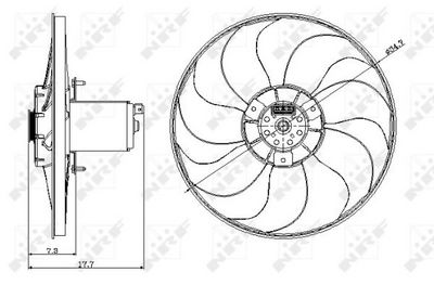 VENTILATOR RADIATOR NRF 47404 1