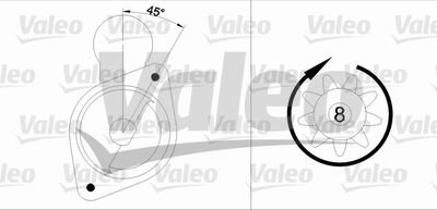 Стартер VALEO 455568 для NISSAN PRAIRIE