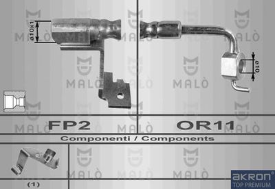 Тормозной шланг AKRON-MALÒ 8579 для FORD ORION