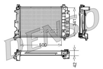 DENSO DRM25014 Радиатор охлаждения двигателя  для SAAB 900 (Сааб 900)