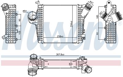 Laddluftkylare NISSENS 961305