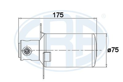 Осушитель, кондиционер ERA 668015 для MERCEDES-BENZ C-CLASS