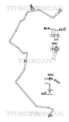 тръбопровод за високо налягане/вакуум, климатизация TRISCAN 9010 25016