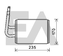 EACLIMA 45C52008 Радиатор печки  для MAZDA 6 (Мазда 6)