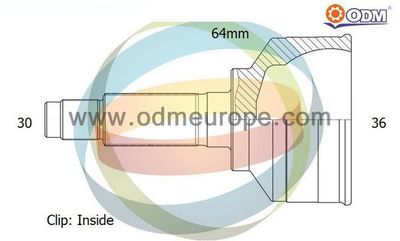 Шарнирный комплект, приводной вал Multiparts 12-040848 для ACURA LEGEND