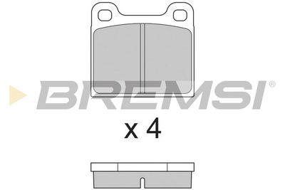 Комплект тормозных колодок, дисковый тормоз BREMSI BP2009 для AUDI 60