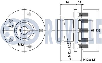 SET RULMENT ROATA RUVILLE 221724 1