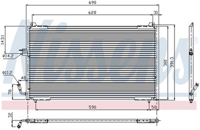 CONDENSATOR CLIMATIZARE NISSENS 94625 4