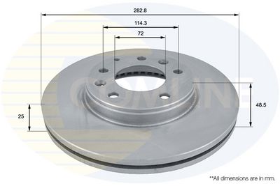 Brzdový kotouč COMLINE ADC0445V