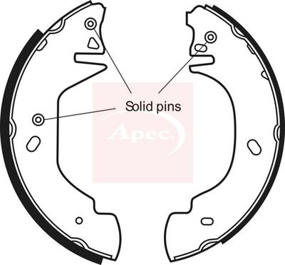 APEC Brake Shoe Set SHU532