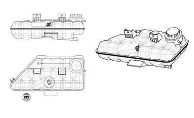 Expansionskärl, kylvätska NRF 454045