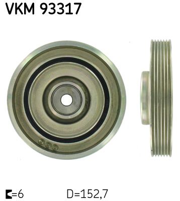 Ременный шкив, коленчатый вал SKF VKM 93317 для CITROËN C15