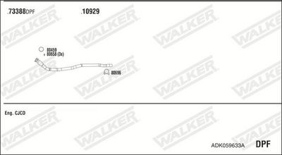 Изпускателна система WALKER ADK059633A