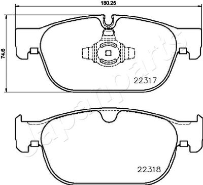 SET PLACUTE FRANA FRANA DISC JAPANPARTS PA0333AF 1