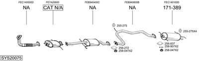 SISTEM DE ESAPAMENT BOSAL SYS20075