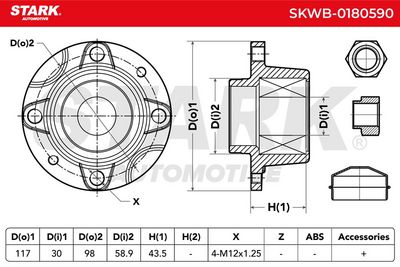 комплект колесен лагер STARK SKWB-0180590