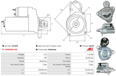 STARTER AS-PL S1197S 4