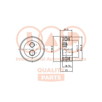 IAP QUALITY PARTS 127-03094 Натяжной ролик ремня ГРМ для DAIHATSU MOVE (L6_)