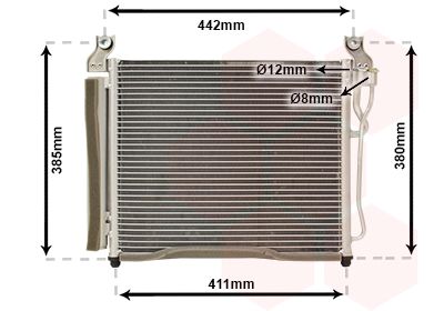 VAN WEZEL Condensor, airconditioning (83005158)