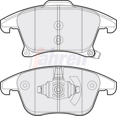 Fahren Brake Pad Set, disc brake FBP3654