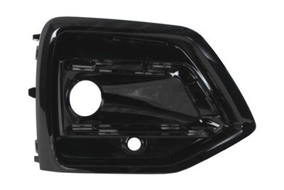 Voorbumper afdekking Voor Rechts (met mistlampgaten, met parkeersensor gaten, zwart glanzend) past: AUDI Q5 FYT 11.20-12.24