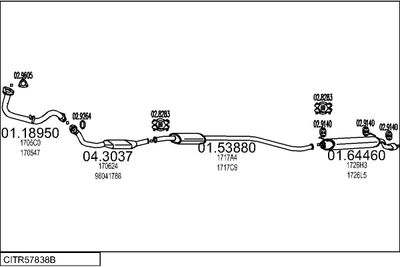 Układ wydechowy MTS CITR57838B002260