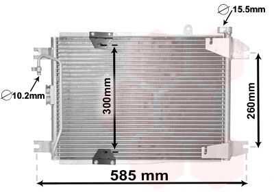VAN WEZEL 52005132 Радиатор кондиционера  для SUZUKI GRAND VITARA (Сузуки Гранд витара)