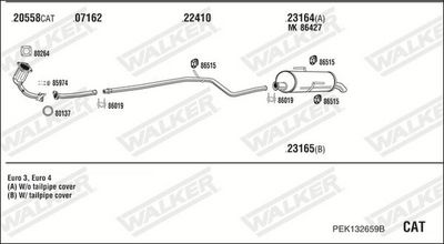 SISTEM DE ESAPAMENT WALKER PEK132659B