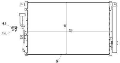 CONDENSATOR CLIMATIZARE MTR 13054905