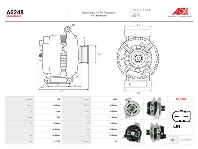 Alternátor AS-PL A6248
