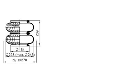 Burduf, suspensie pneumatica Phoenix 2B12R