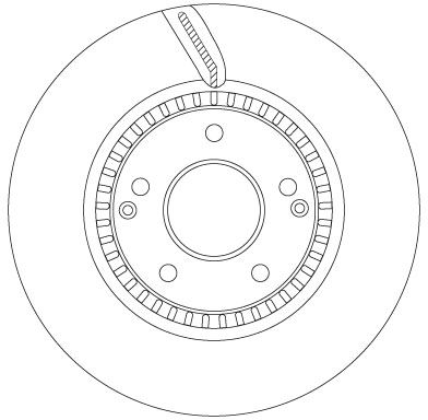 Тормозной диск TRW DF6884S для SSANGYONG XLV