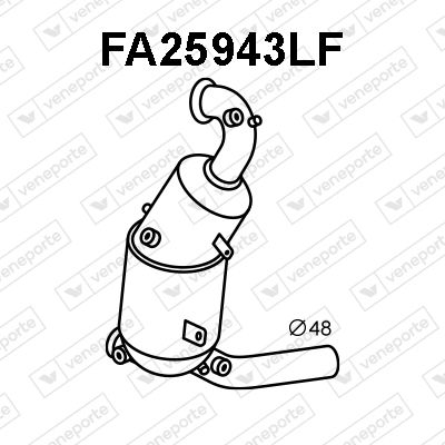 FILTRU FUNINGINE/PARTICULE SIST.DE ESAPAMENT VENEPORTE FA25943LF