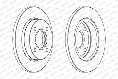BREMSSCHEIBE FERODO DDF845C 1