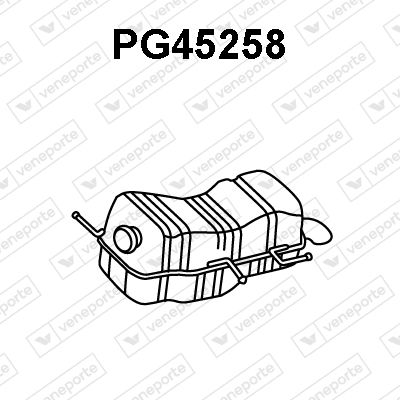 VENEPORTE PG45258 Глушитель выхлопных газов  для PEUGEOT 308 SW I (4E_, 4H_) 1.6 16V