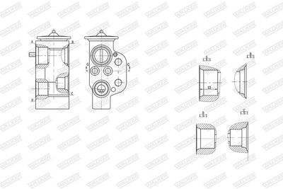 EXPANSIONSVENTIL KLIMAANLAGE WALKER WEX00018 7