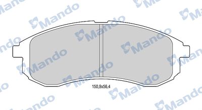 Комплект тормозных колодок, дисковый тормоз MANDO MBF015173 для MITSUBISHI L200