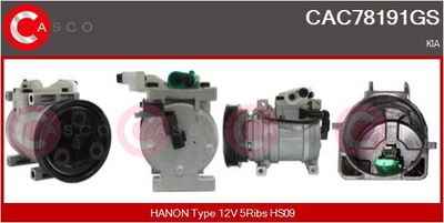 COMPRESOR CLIMATIZARE CASCO CAC78191GS