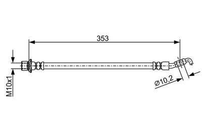 BREMSSCHLAUCH BOSCH 1987481904 4