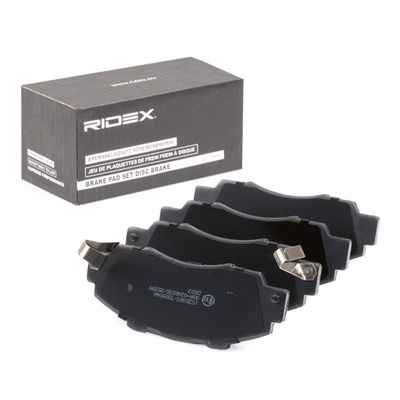 комплект спирачно феродо, дискови спирачки RIDEX 402B0163
