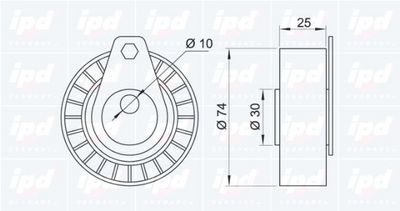 ROLA INTINZATOR CUREA DISTRIBUTIE IPD 140043 1