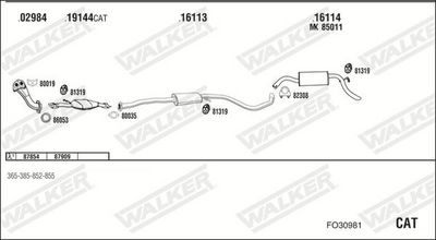 SISTEM DE ESAPAMENT WALKER FO30981