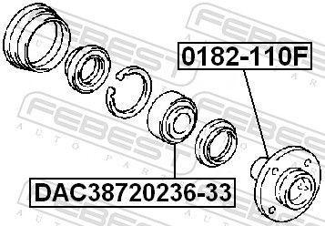 Wheel Bearing DAC38720236-33