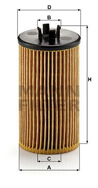 MANN-FILTER HU 612/2 x Масляный фильтр  для OPEL INSIGNIA (Опель Инсигниа)