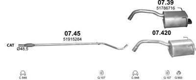 SISTEM DE ESAPAMENT POLMO POLMO00633